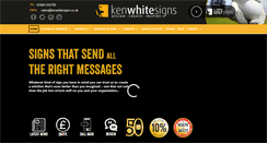 Desktop Screenshot of kenwhitesigns.co.uk